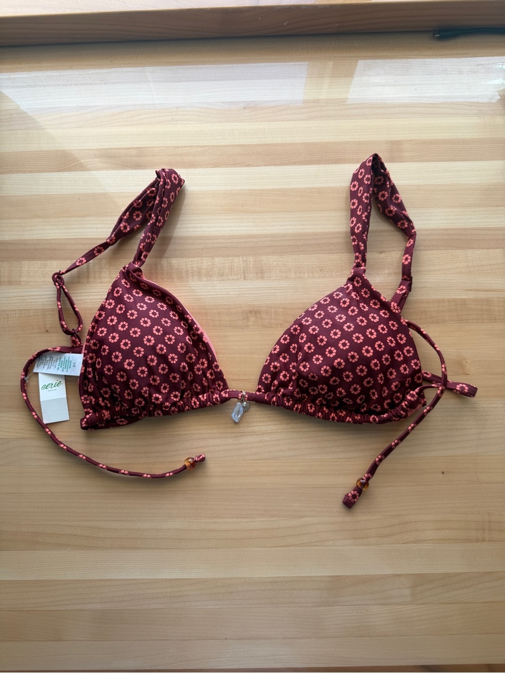 NWT Aerie Triangle Wide Strap Bikini Top - Picture 4 of 9